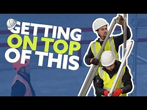 Does your workplace train you like this? Scaffold tower training for the team!