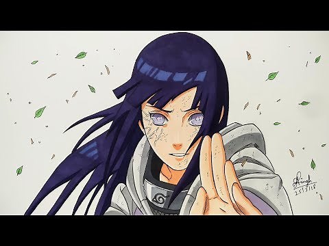How To Draw Hinata Hyuga - Step By Step (Tutorial) - Naruto Shippuden