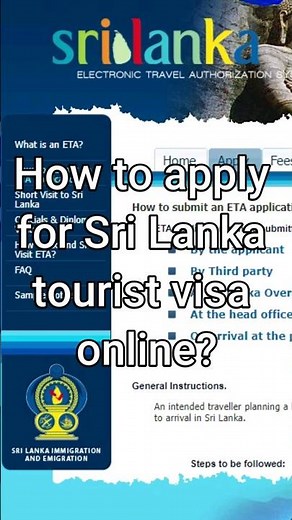 How to apply for srilanka tourist visa online? #srilanka #srilankatravel #visa #travel