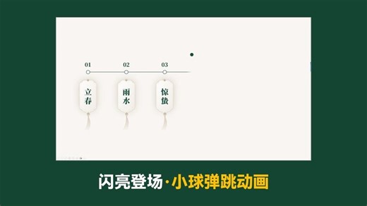 PPT别具一格的小球弹跳动画，快点进来学习