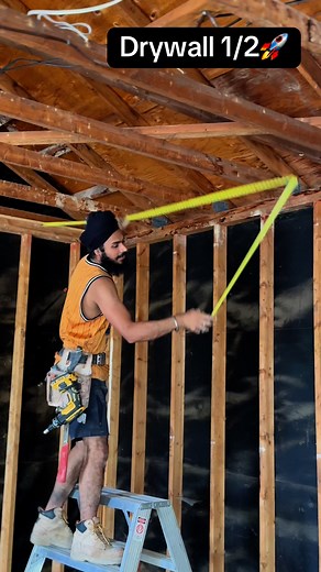 308K views · 7.8K reactions | How to install the drywall on the ceiling 1/2 #reels #sidhumoosewala #wmkji #lifestyle #facebookviral #hardwork #drywallfinisher #dewalttools #share #explore | Happys Sandhu | Facebook