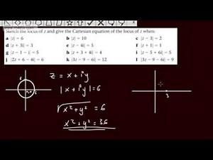 Further Pure 2 FP2 Complex Number Loci 1) Locus of a Circle Edexcel Maths