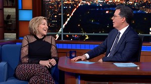 Beloved actress Edie Falco, who plays a police chief in the new CBS show “Tommy,” has a perfect record when it comes to dodging traffic tickets while riding her Vespa in New York City’s West Village. | The Late Show with Stephen Colbert
