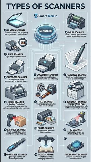 Types of Scanners and their Brief Explanations