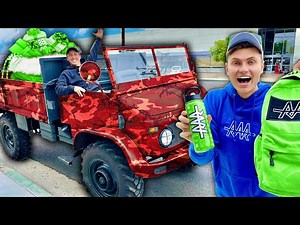 HAND DELIVERING RAR MERCH TO FANS *IN A TANK*