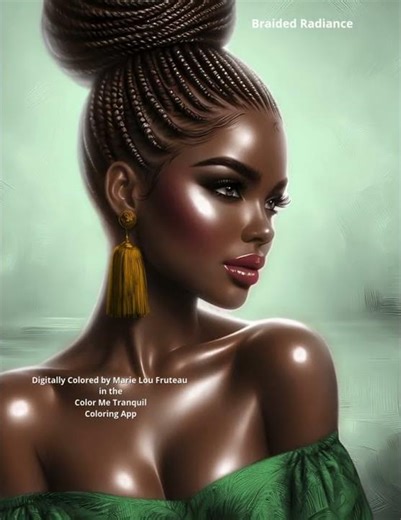 Digitally Colored by Marie Lou Fruteau in the Color Me Tranquil Digital Coloring App for Beginners