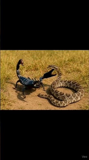 snake vs scorpion fight. #viral #ytshorts #viralvideo #animalfight #fafo #burungkonin #burung