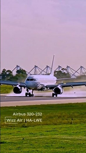 WETTEST LANDING? 💦 Wizz Air A320 SPRAY at Malta Airport!