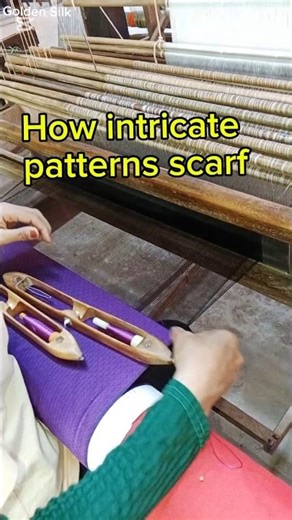How to weaving silk scarf for intricate patterns and how many frames are available using. #silk