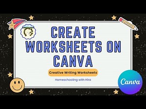 How to Make Creative Writing Worksheets on Canva