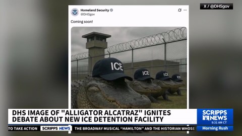 ICE image of 'Alligator Alcatraz' ignites debate over Florida's new detention facility