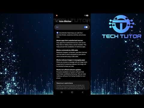 How To Enable Auto Blocker On Samsung Galaxy Phones