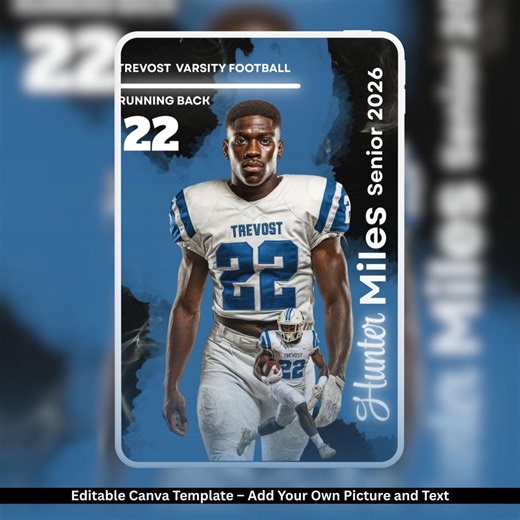 Editable Football Template, Customizable Invitations, Flyers & Party Posters for Sports Events, Instant Download, Print Ready Designs - Etsy