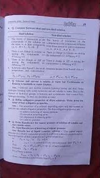 class 12th chemistry mcq and subjective questions answer