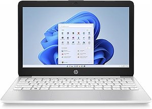 HP Stream Laptop | 11,6" HD Display | Intel Celeron N4120 | 4GB DDR4 RAM | 64GB eMMC | Intel Grafik | Windows 11 S-Mode | QWERTZ Tastatur | Weiß | inkl. Microsoft Office 365 Single