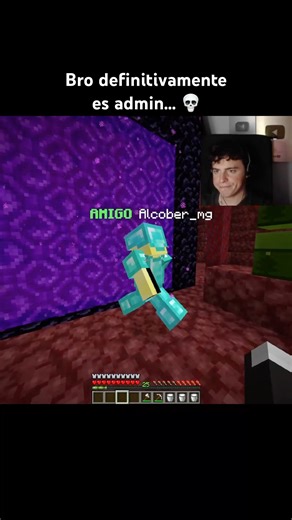 Mi bro definitivamente es admin 💀🫵🏼 #minecraft #shorts #viral