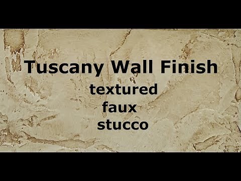 Tuscany Wall Finish: textured faux Stucco