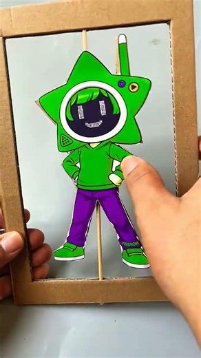 sprunki oc the player poppy playtime chapter 5 cardboard flip color challenge #sprunki