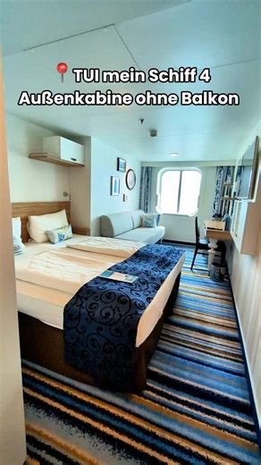 🚢 Willkommen an Bord der TUI Mein Schiff 4! Heute nehmen wir euch mit in die Außenkabine 3008 – ohne Balkon, aber mit jeder Menge Komfort für eure Reise auf hoher See. 🌊✨ Gefilmt & produziert von Martin 🎥 – für den echten Einblick ins Bordleben im Besser-Urlauben-Stil. 💙 #MeinSchiff4 #TUICruises #BesserUrlauben #Kreuzfahrtliebe #kabinencheck | Besser Urlauben