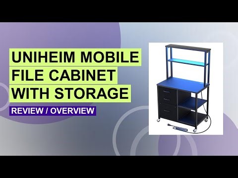 Uniheim File Cabinet Review: Mobile Printer Stand & Storage Solution!