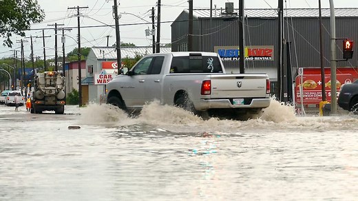 RAW: Brandon storm floods streets