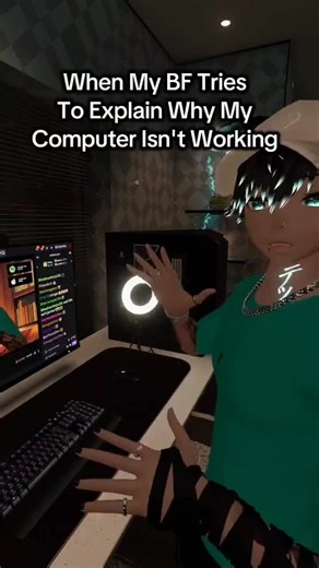 I swear chat I get on his nerves cause I don’t understand 😭🥹 #vrchat #couple #computer #meme #vr