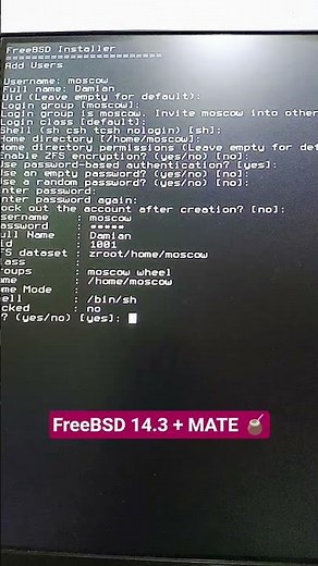 Instalando FreeBSD 14.3 con MATE Desktop #unix #freebsd #linuxterminal