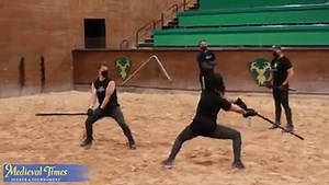 Becoming a knight is no easy feat! All candidates must begin their careers as squires to learn horse care, stable management, show procedures, safety, nutrition, and teamwork. After 6 months to 1 year, a capable squire may begin their knight training which consists of riding and weapons training. Knights work closely with our Head Horse Trainer and stable team to ensure exemplary care and training for our magnificent horses. | Medieval Times Dinner & Tournament