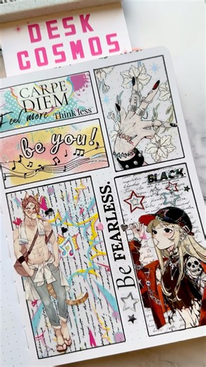 ASMR Journal | Collage | Anime & Manga Style Art | Scrapbook #collage #asmr #journal