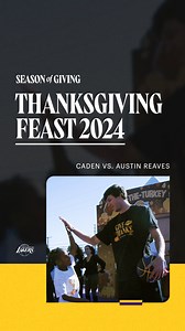 114K views · 1.2K reactions | Hoops, backflips, and turkey. The most wholesome Thanksgiving Feast interview 凉 | Los Angeles Lakers | Facebook