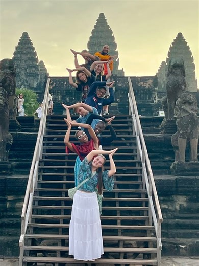Siem Reap is home to the vast Angkor Archaeological Park: The UNESCO World Heritage site housing most temples, covering a huge area which contains over 1,000 ancient structures, including more than 72 major temples like Angkor Wat, Bayon, and Ta Prohm, all part of the larger Khmer Empire complex, with thousands of ruins across the region. #ExploreCambodia #WhenInSiemReap #TravelCambodia #AngkorWat #Backpacking #BackpackingIndoChina | Jay SN Delgado