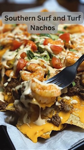 2.6K views · 37 reactions | Southern Surf and Turf Nachos What...