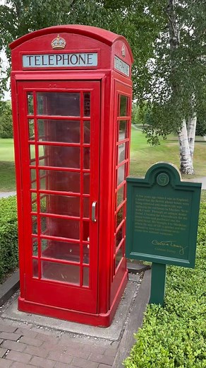 1.6K views · 15 reactions | Have you ever wondered the story of the iconic British telephone booth at Grand Hotel? Located next to The Jockey Club at The Grand Stand, this piece of history was brought to Mackinac Island by Carleton Varney, where the pace is slower & memories are made everyday. Styled & Designed by @CarletonVarney, @DorothyDraperCo at @GrandHotelMichigan #dorothydraper #carletonvarney #grandhotelmichigan | Dorothy Draper & Company, Inc. | Facebook