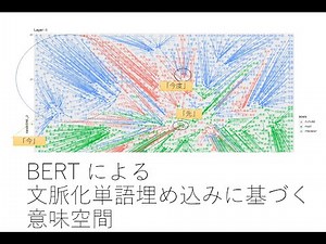 BERTによる文脈化単語埋め込みに基づく意味空間