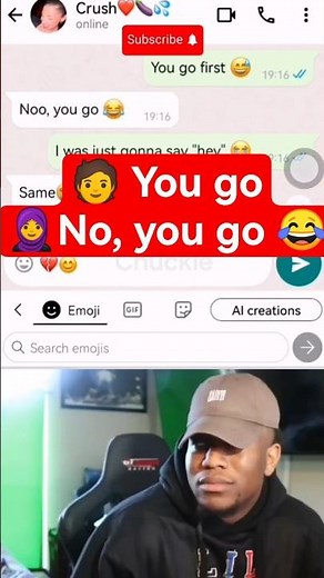Funny Chat Shorts 😂💬 When both of you start typing at the same time