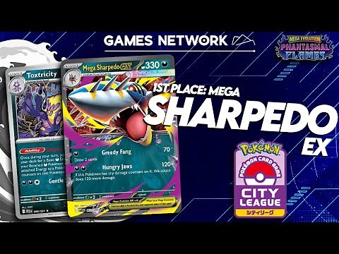 1st Place Deck Profile: Mega Sharpedo ex (One-Hit KO) - City League Tournament (2026) 🦈