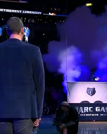 3️⃣3️⃣ goes up in the Memphis Grizzlies rafters forever 🙌 Marc Gasol | NBA on ESPN