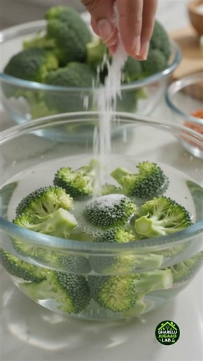 How to Wash Broccoli Properly! 🥦 Easy Kitchen Hack #Shorts