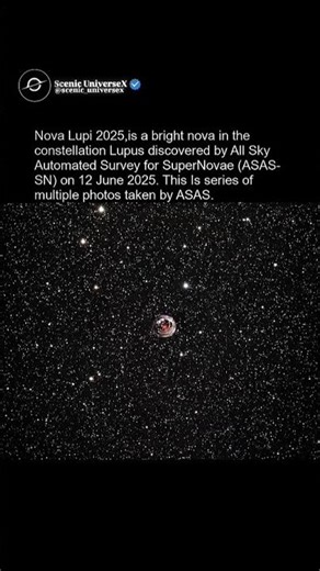 A Nova Lupi 2025 Explosion 💥 In Night Sky 🤯 #viral #shorts