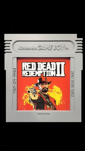 Red Dead Redemption made out of resin and wood