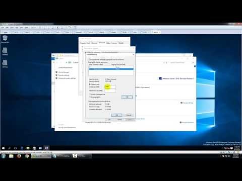 Move the paging file to other partition in Windows Server 2016