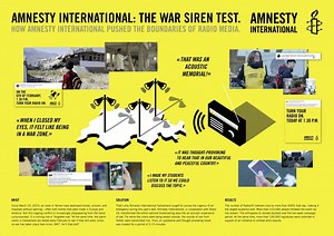 “戦争の音”で街を染め上げる。アムネスティ・インターナショナルの衝撃的な啓発キャンペーン | PR EDGE