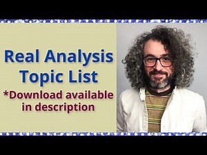 Undergraduate Real Analysis Topic List | Herndon Math Services