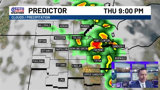 5.4K views · 27 reactions | From sunshine to storms...and plenty of heat...here's a look at your FIRST ALERT forecast. Timing out the chance of storms the next couple of days. | 13abc | Facebook