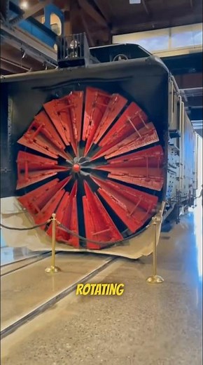 Rotary Snowplow Train Clearing Heavy Snow 🚆❄️
