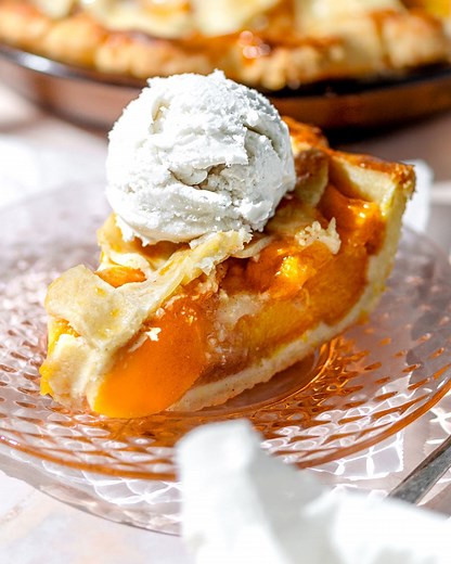 Homemade Peach Pie with Canned Peaches - Easy Recipe!
