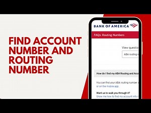 How to Find Account Number and Routing Number on Bank of America App