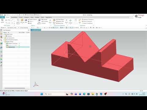 NX12 MODELLING | 3D DRWAING | MODELLING WITH SIMPLE METHOD | DESIGN HUB