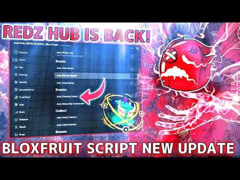 ⚡Redz Hub Script is Back! 🔥 Best Blox Fruits Script 2025 | Auto Farm, & More