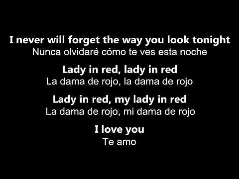 ♥ The Lady In Red ♥ La Dama De Rojo ~ Chris De Burgh - letras en inglés y español
